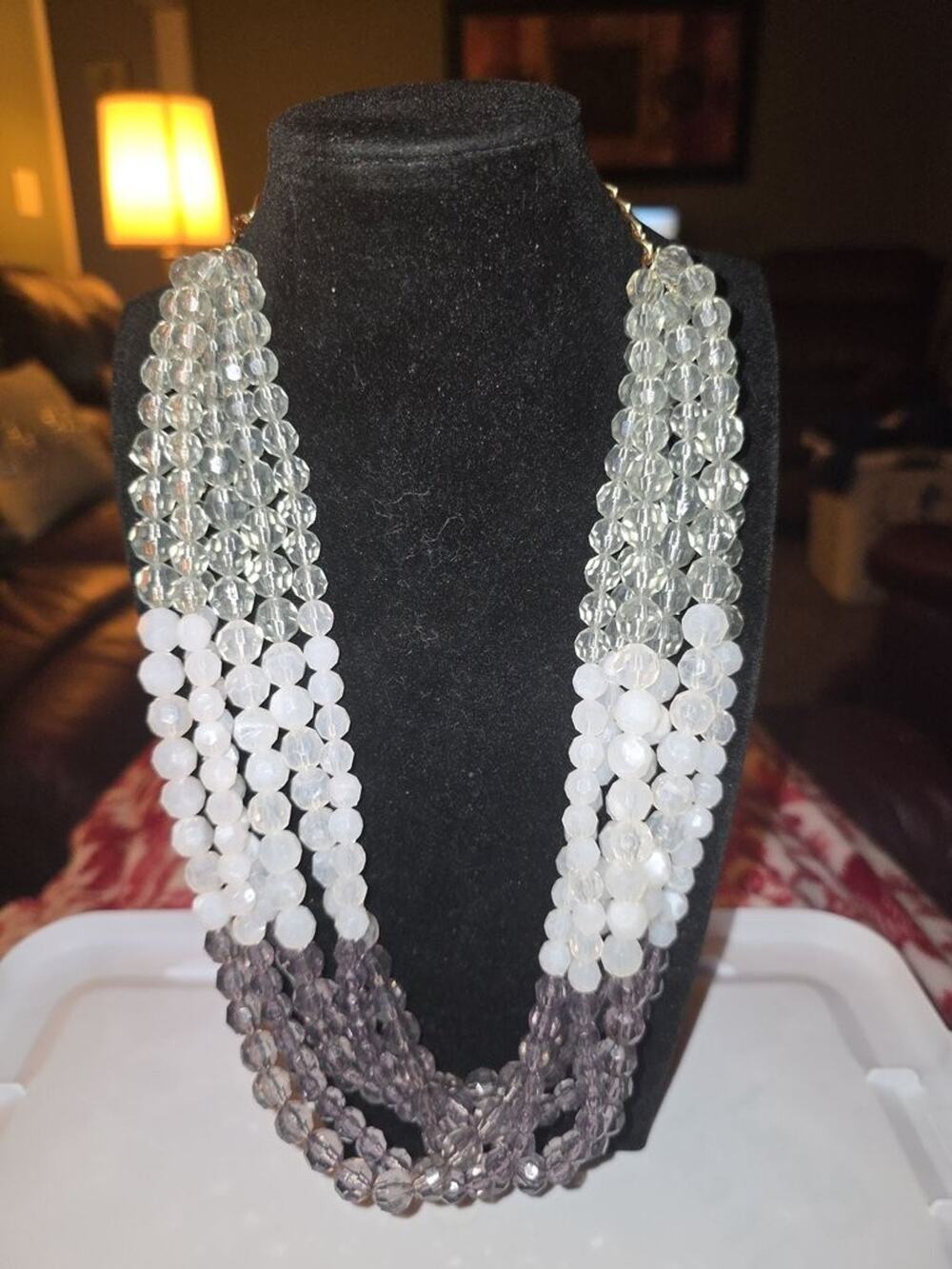 Vintage Monet Multi-Strand Beaded Necklace